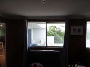Project - Shutters in a timber lined media room 1 DSC06843